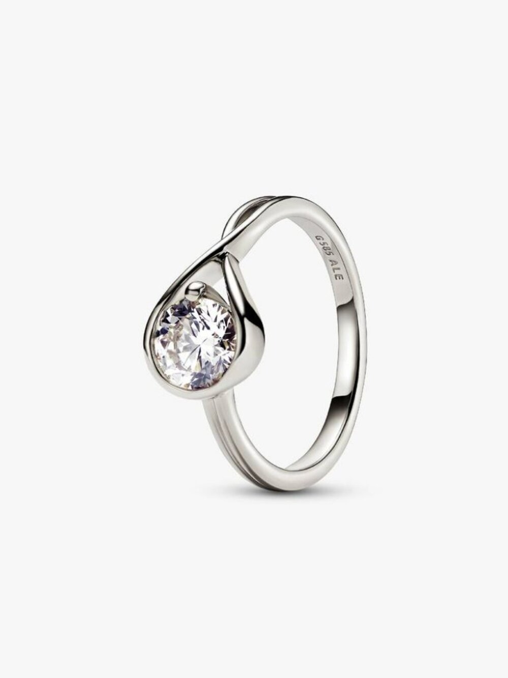 Pandora Infinite 14k White Gold Lab-grown Diamond Ring